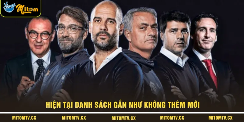 Hiện tại danh sách gần như không thêm mới