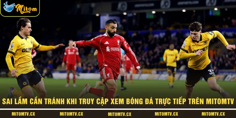 Sai lầm cần tránh khi truy cập xem bóng đá trực tiếp trên MITOMTV